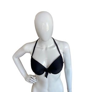 Surf Gear black bikini top (only) size M NWT.